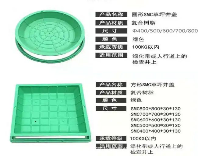 越西树脂复合种植井盖展示